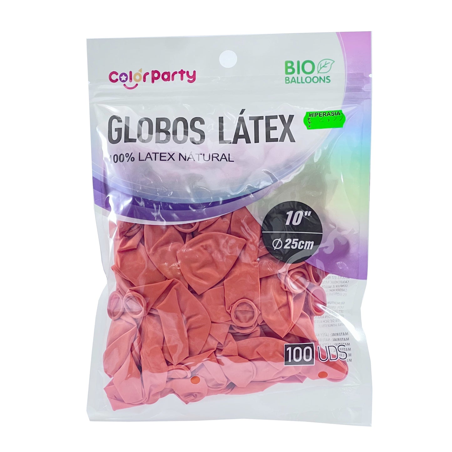 100 Globos de 25 cm