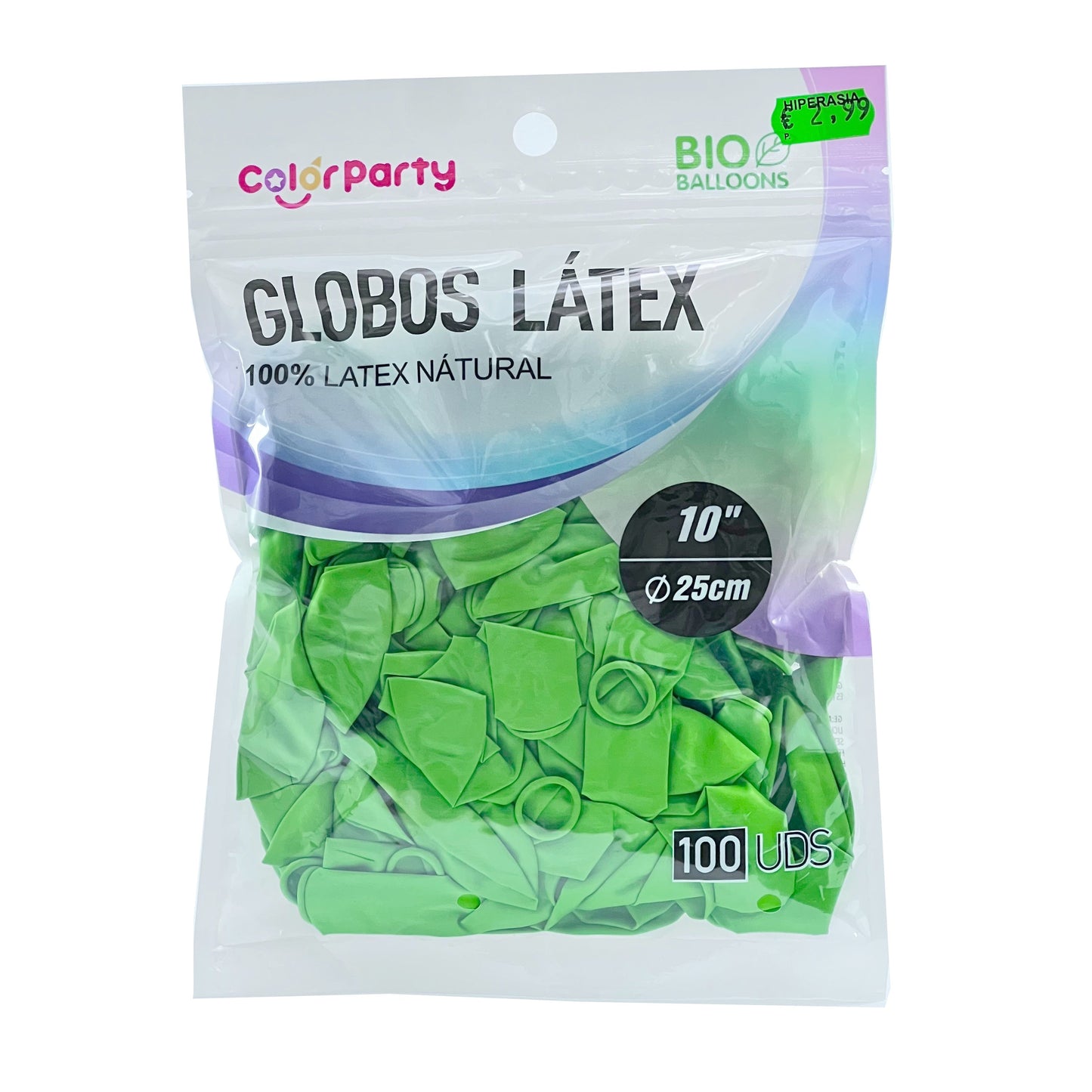 100 Globos de 25 cm