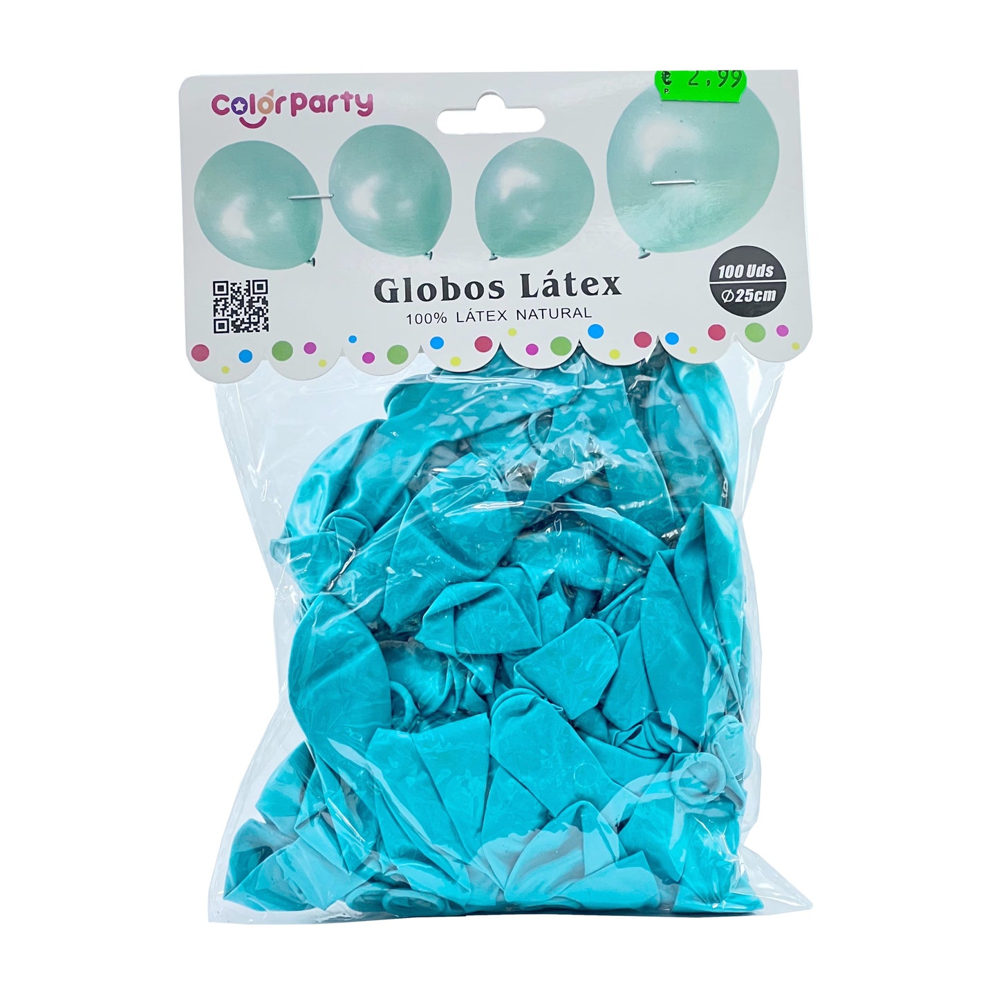100 Globos de 25 cm