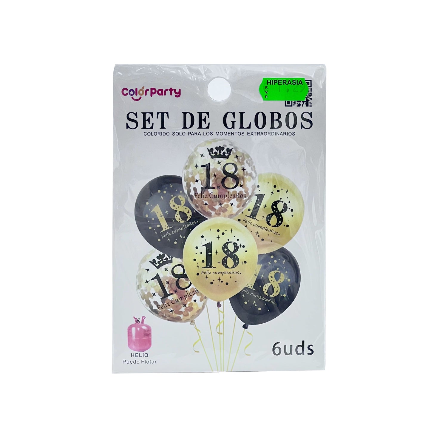 Set de globos 18 años