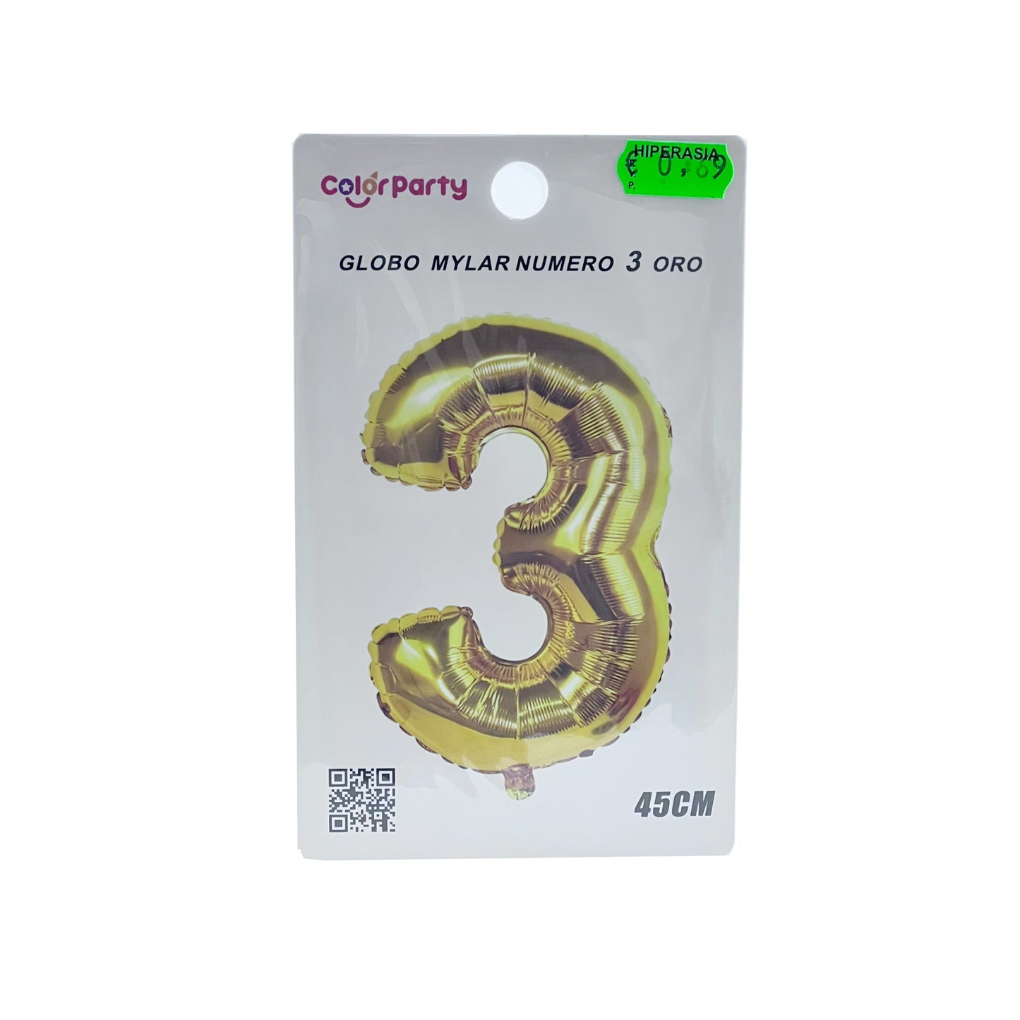 Globo 3 oro 45 cm