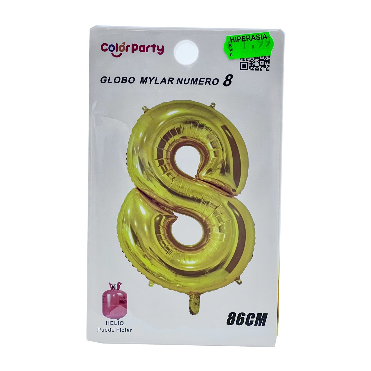 Globo 8 oro 86 cm
