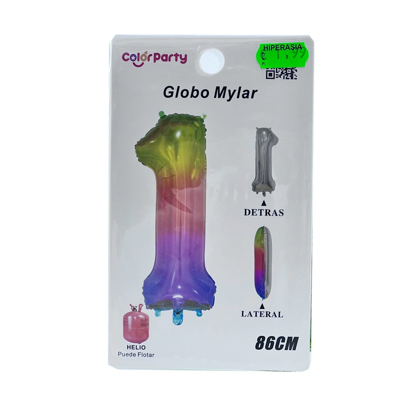 Globo 1 multicolor 86 cm