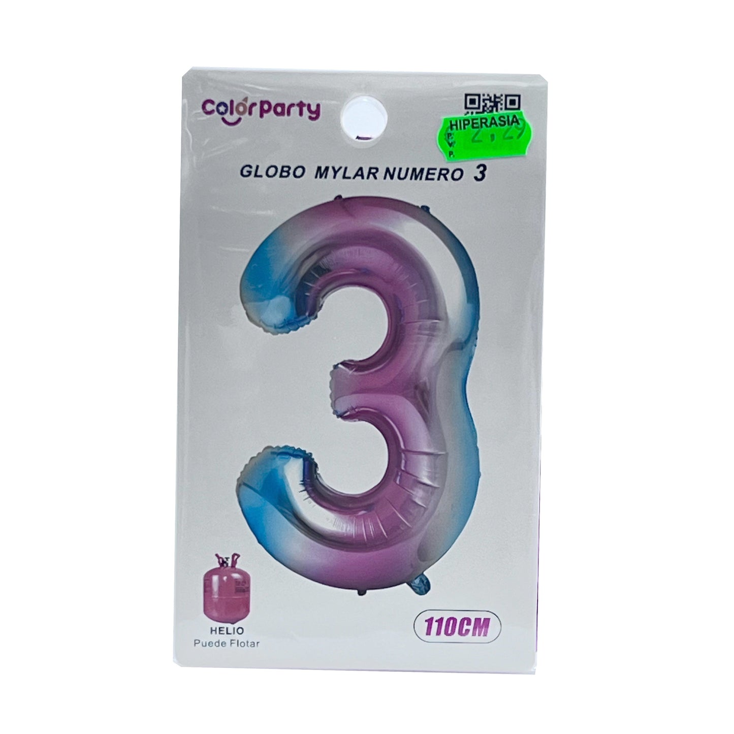 Globo 3 multicolor 110 cm