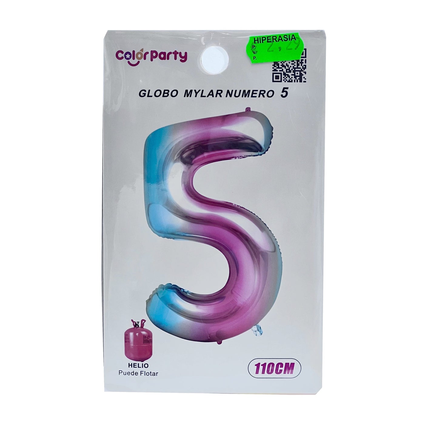 Globo 5 multicolor 110 cm