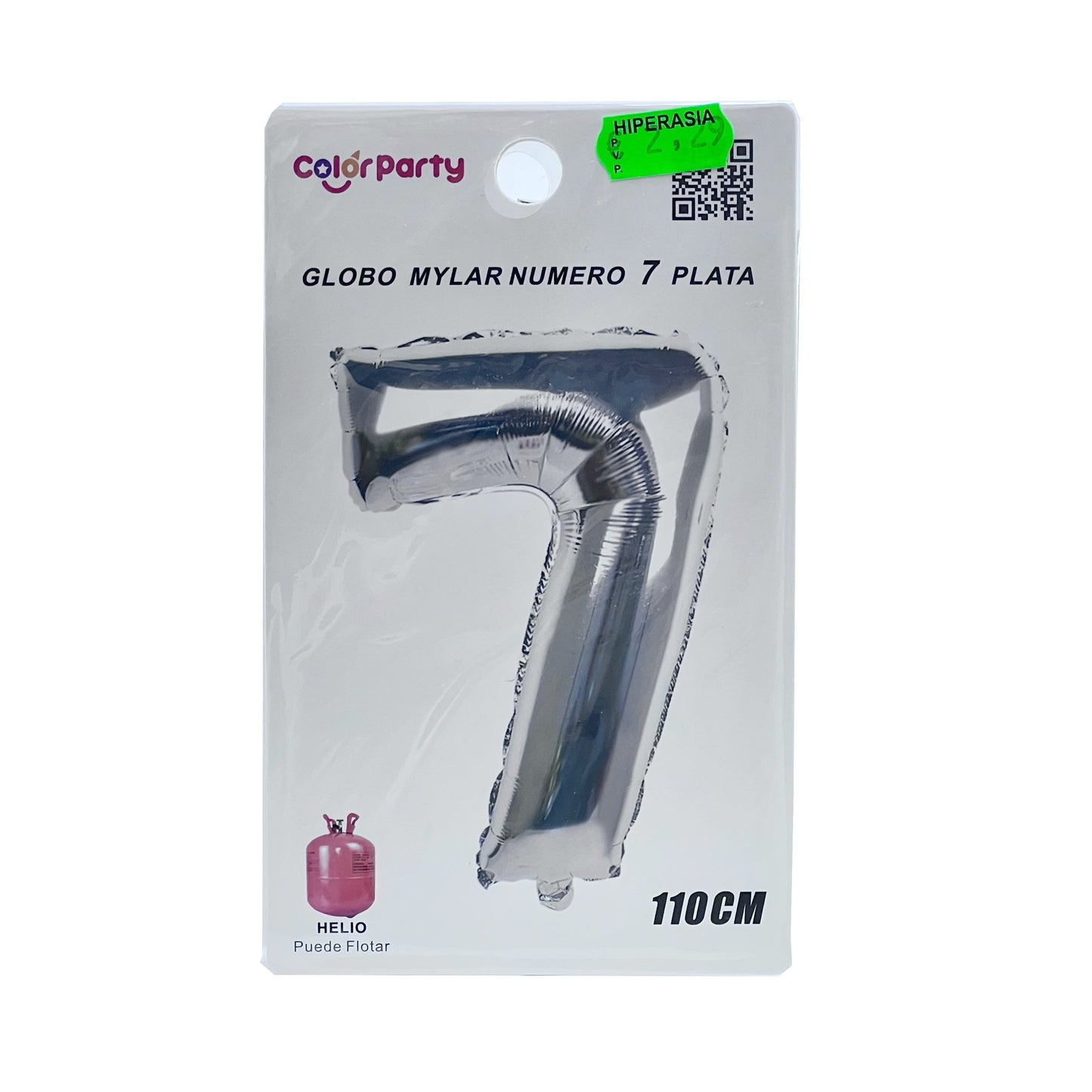 Globo 7 plata 110 cm