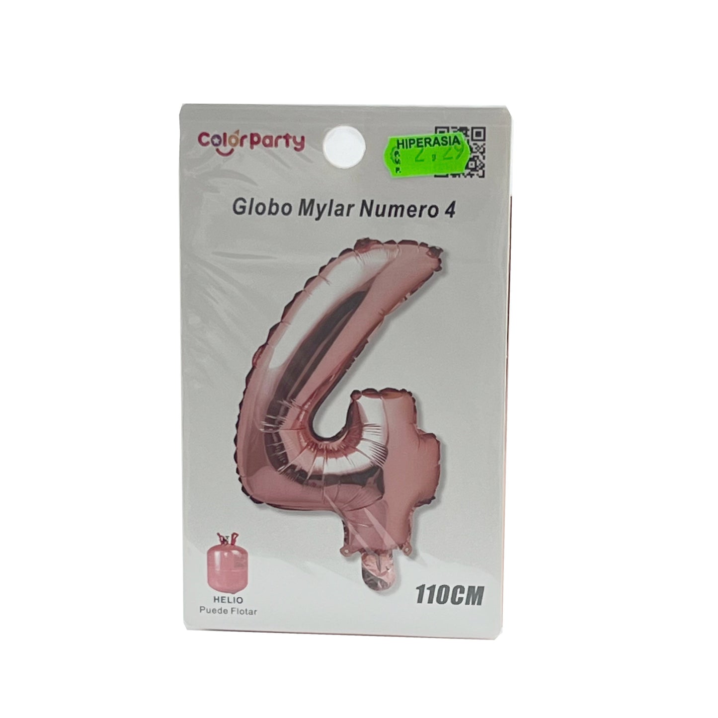 Globo 4 rosa 110 cm