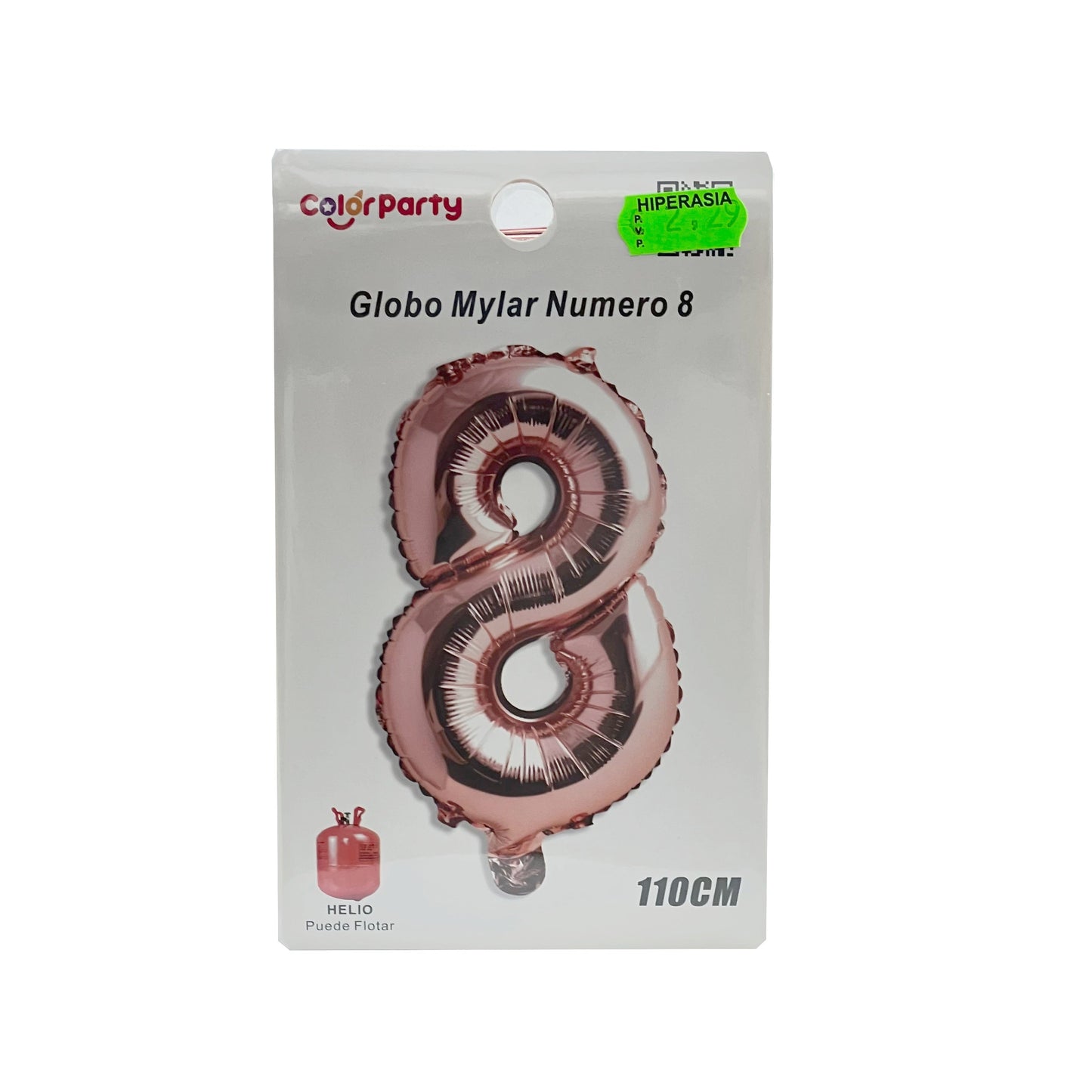 Globo 8 rosa 110 cm