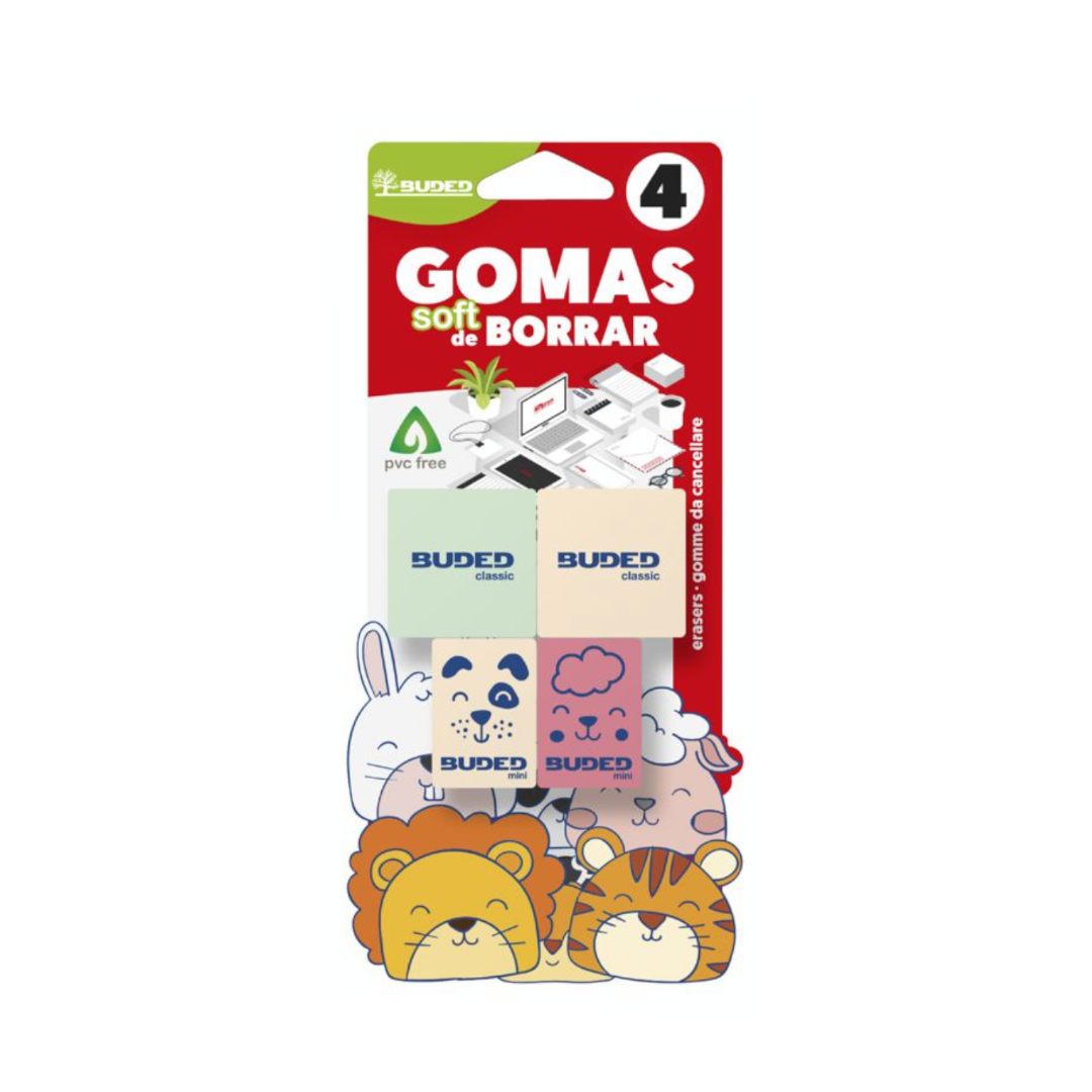 4 Gomas de Borrar