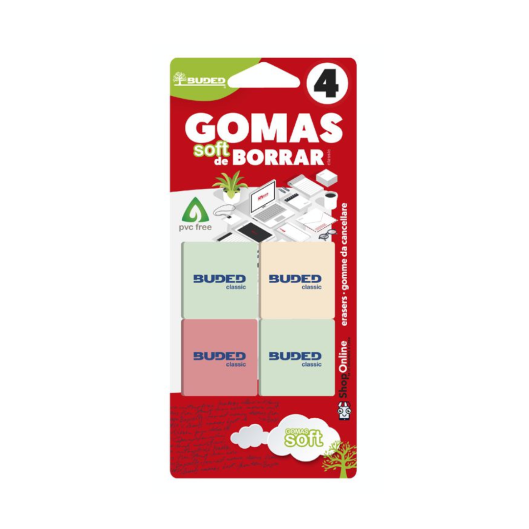4 Gomas de Borrar