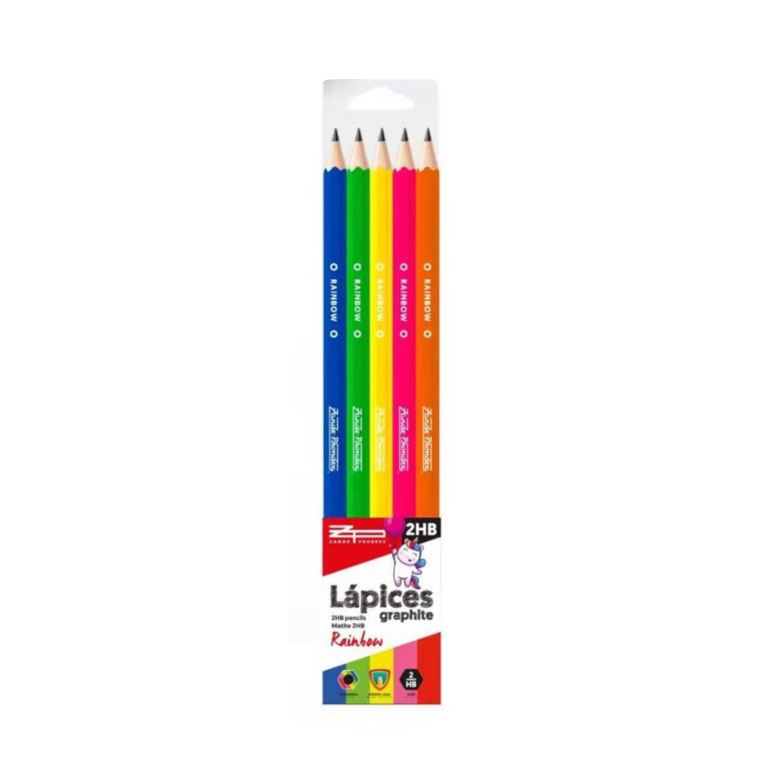 5 Lapices de Grafito 2HB