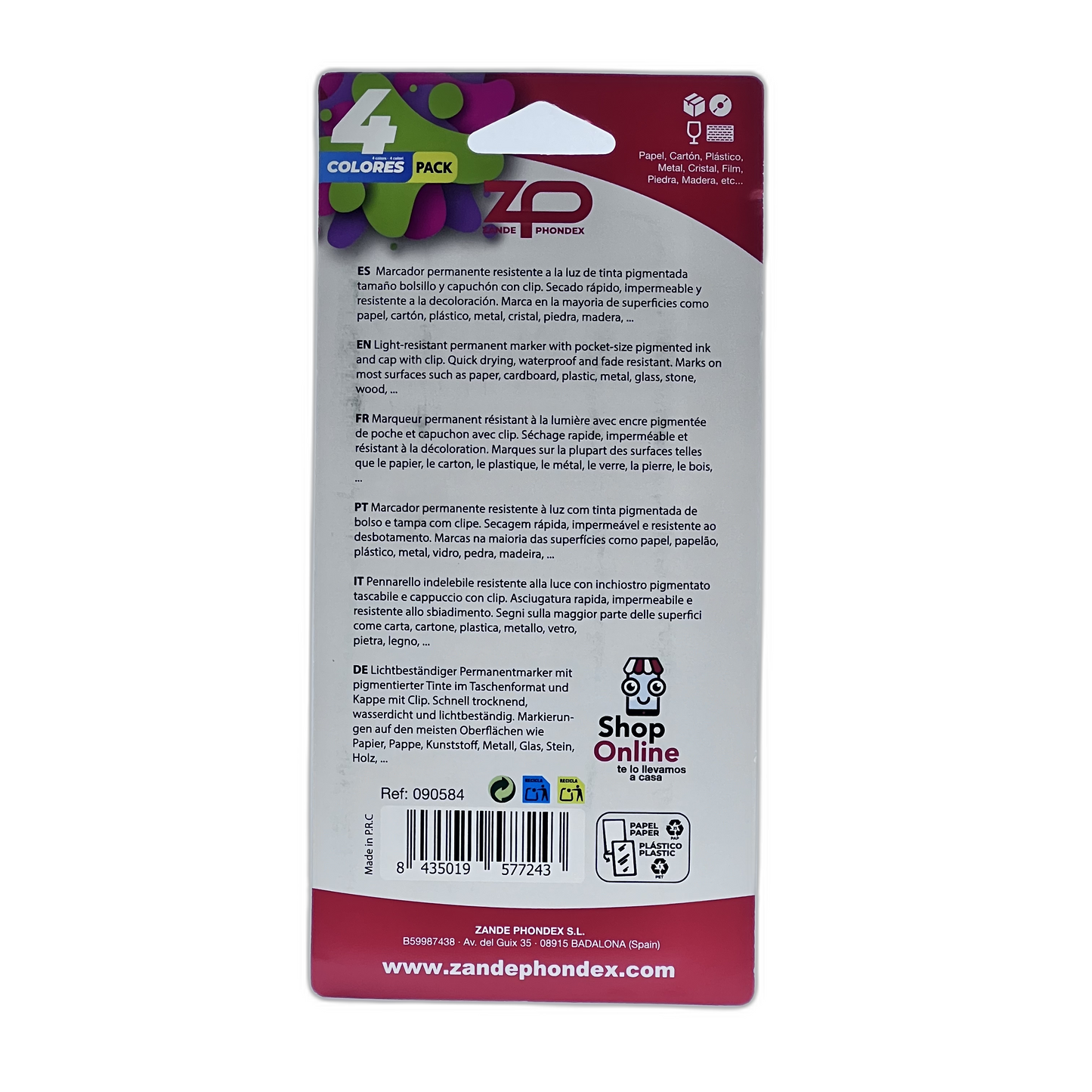 4 Permanentes doble punta