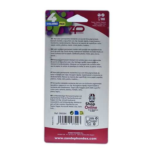 4 Permanentes doble punta