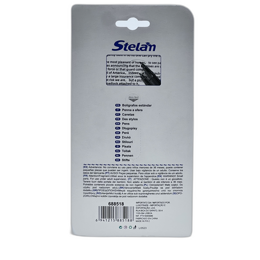 Paquete de bolígrafos negros 15+6