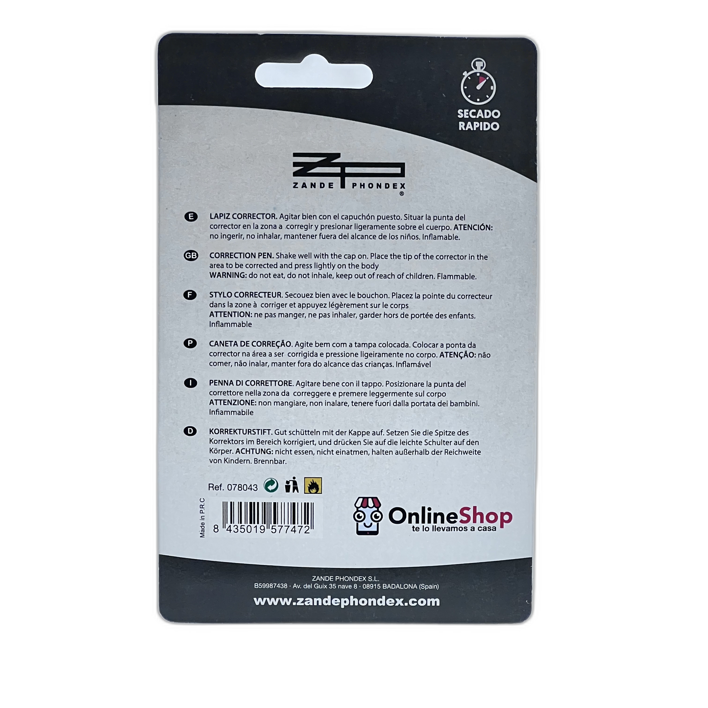 Corrector mini 2+1