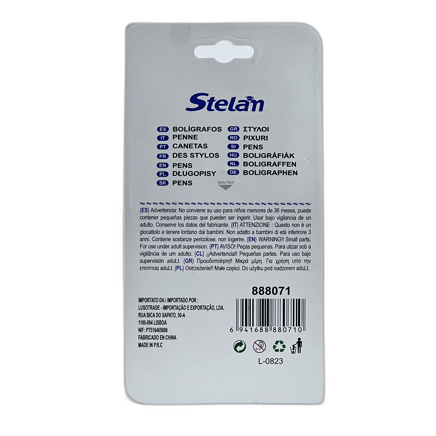 7 Bolígrafos de color negro