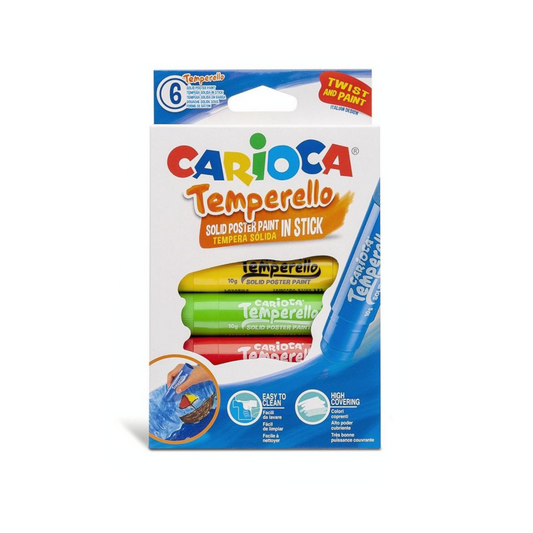 Tempera Sólida 6 Colores