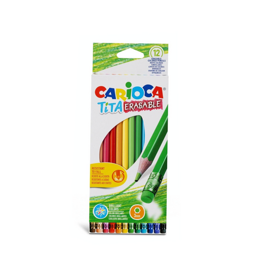 12 Lapices de Colores Borrables