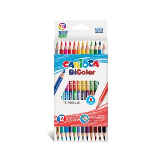 12 Lapices de Doble Color