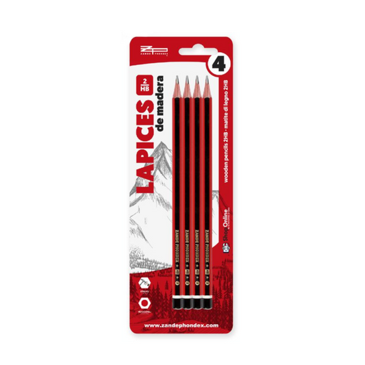 4 Lapices de Madera 2HB