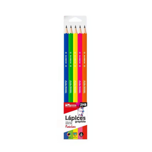 5 Lapices de Grafito 2HB