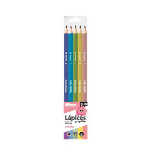 5 Lapices de Grafito 2HB