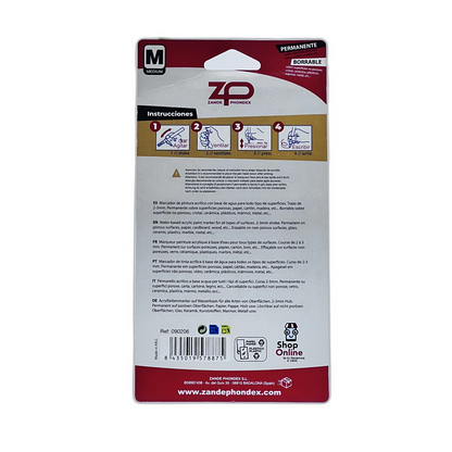 4 Marcadores acrilicos