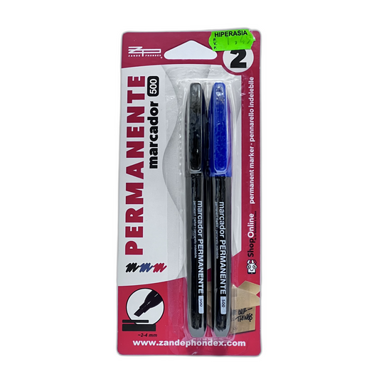 2 Marcadores Permanentes 2-4 mm