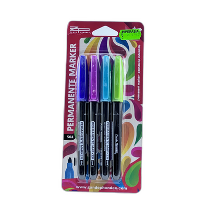 4 Marcadores Permanentes 2-3 mm