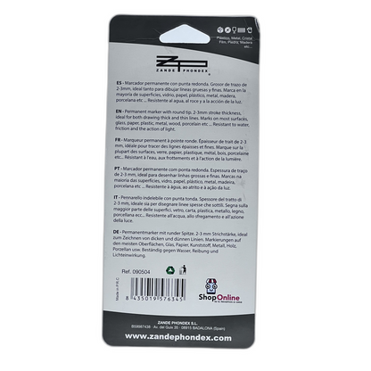 4 Marcadores Permanentes 2-3 mm