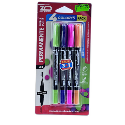 4 Permanentes doble punta